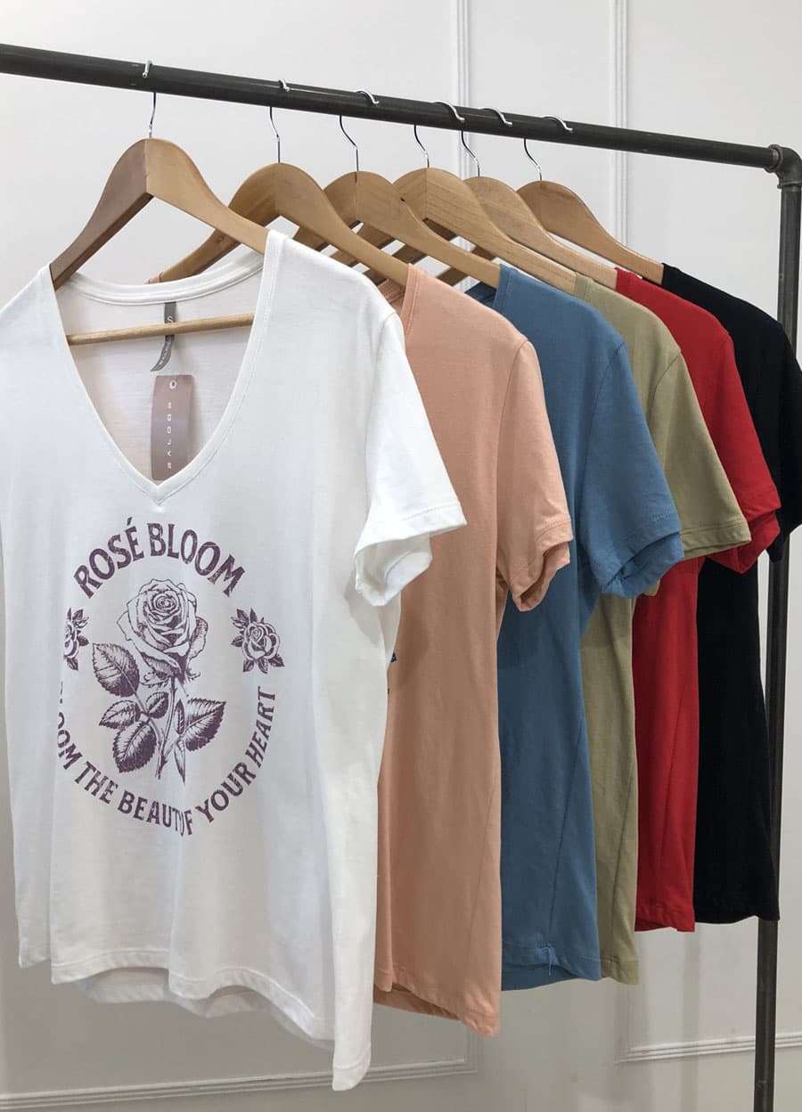 Remera ROSE BLOOM 