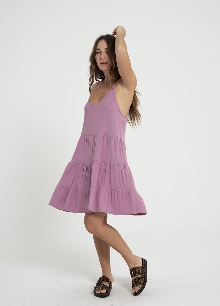 Vestido corto morley fino con recortes