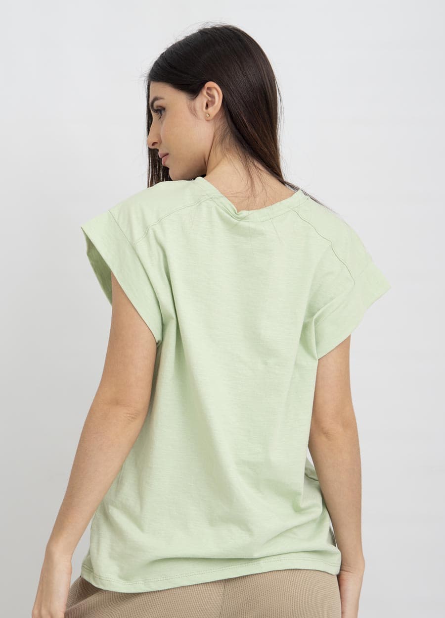 Remera vista en manga jersey flame 