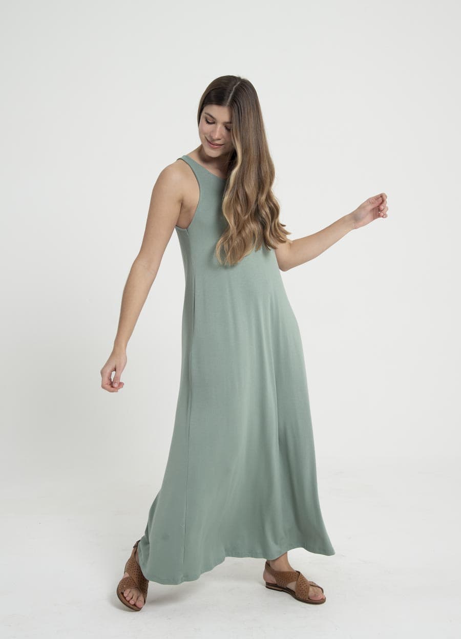 Vestido largo gota twister