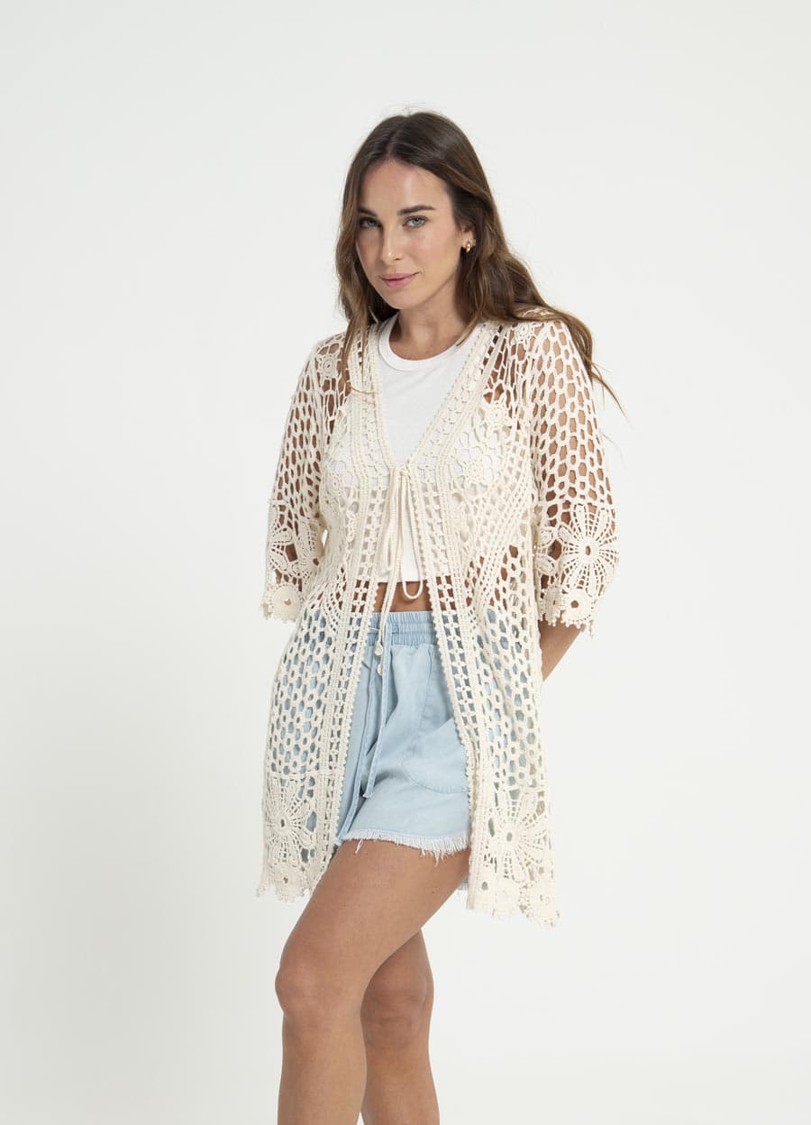 Kimono corto crochet