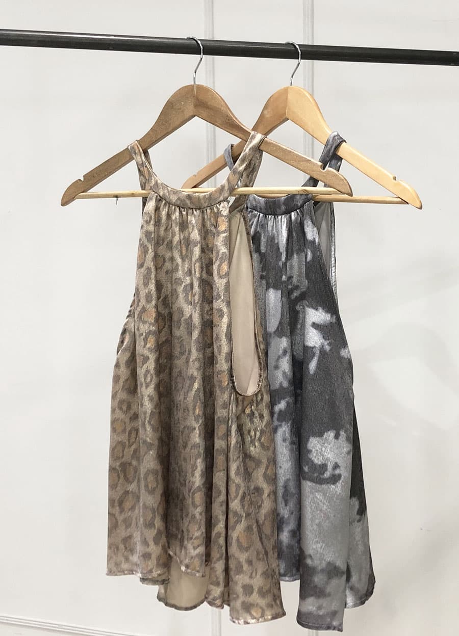 Blusa con lazo sedita print