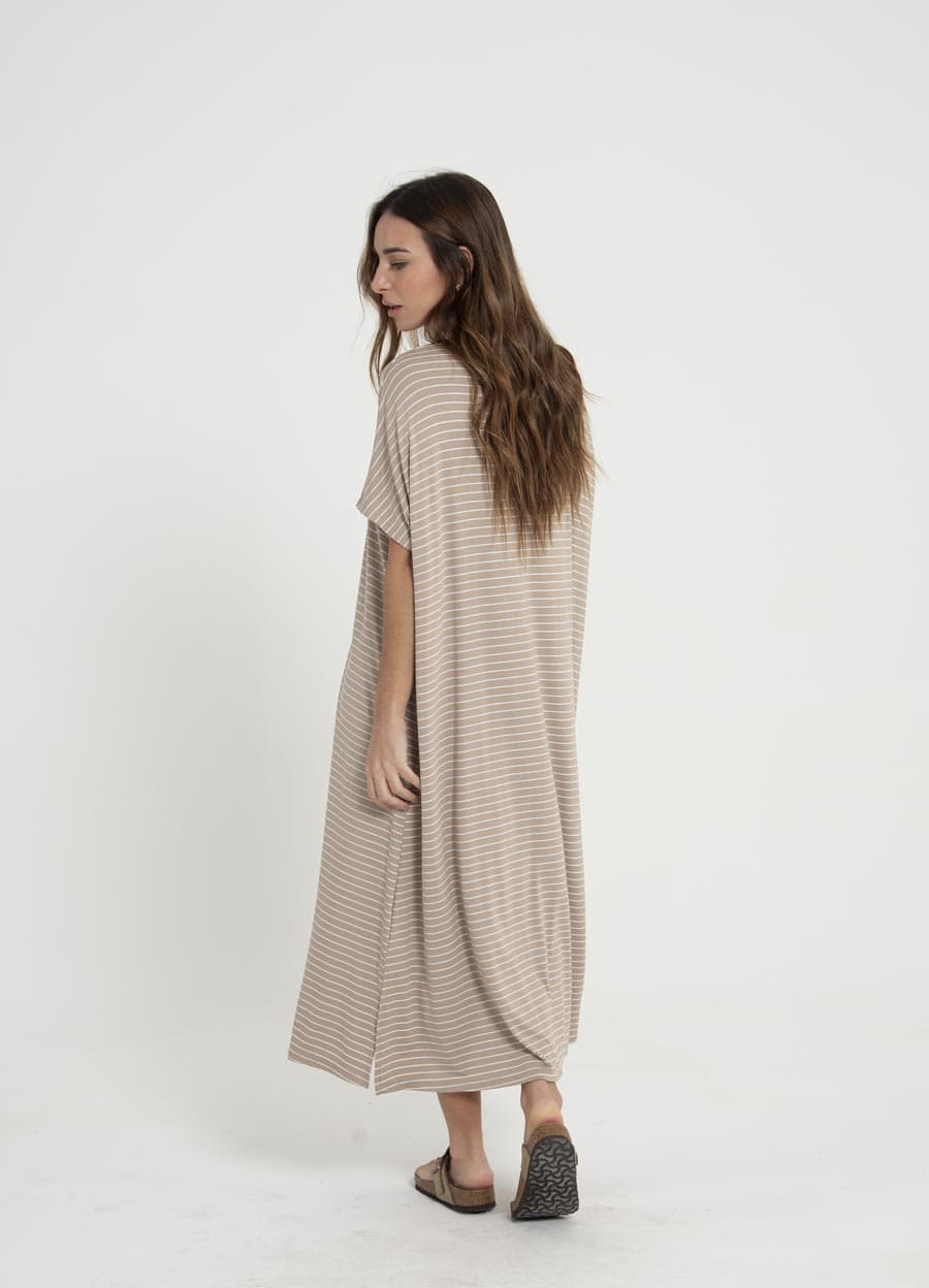 Tunica rayada escote V