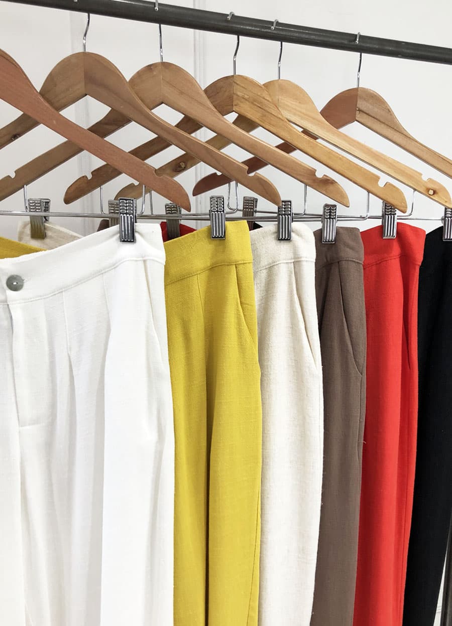 Slouchy lino rayon con boton