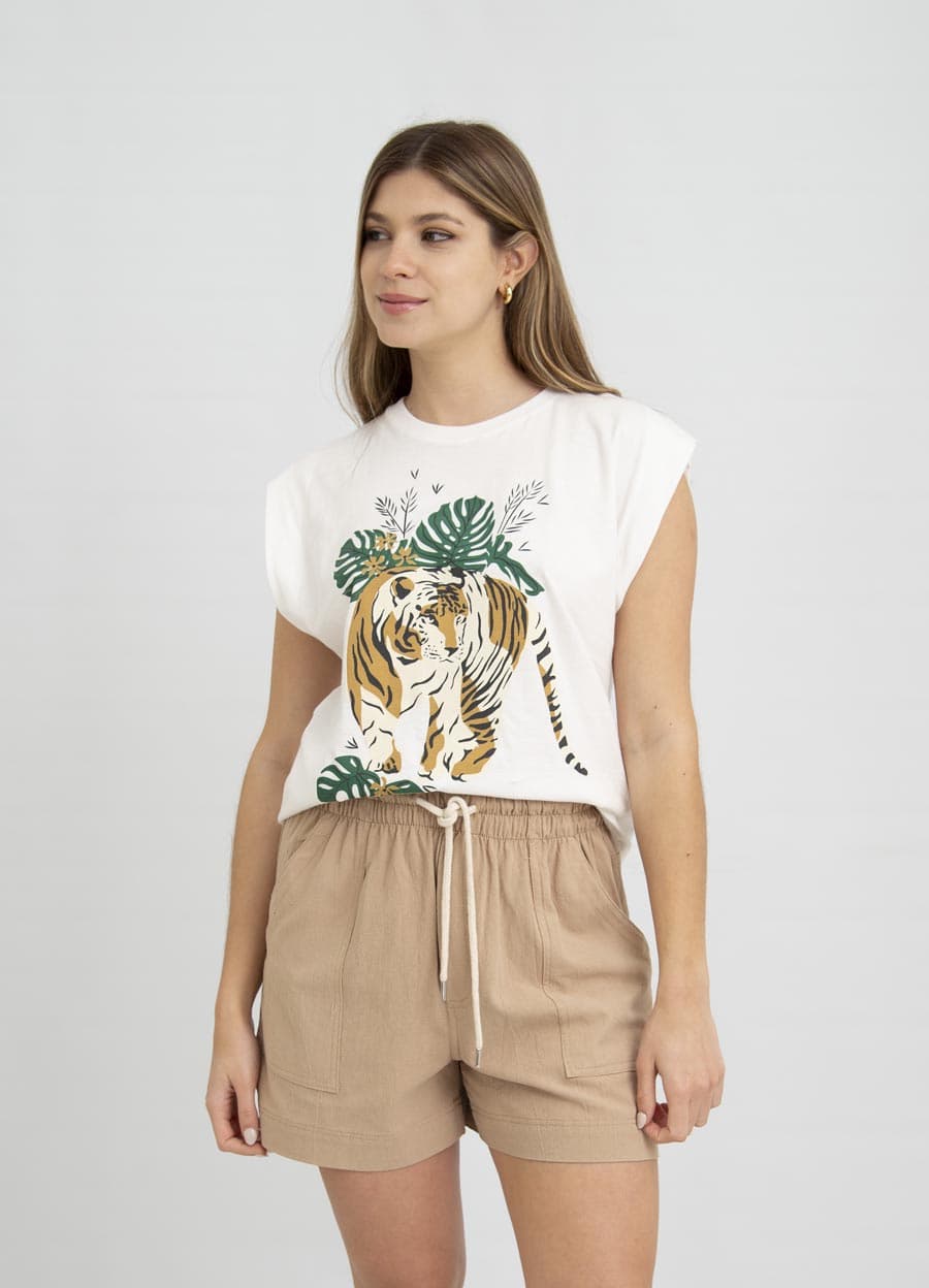 Remera TIGRE HOJAS