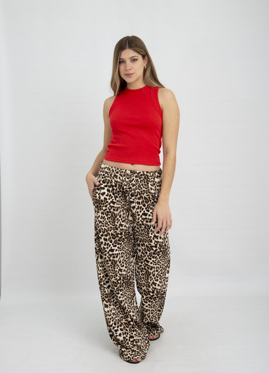 Maxi palazzo print