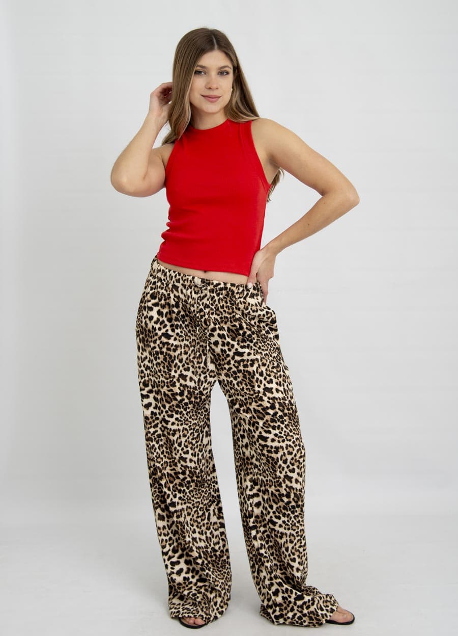 Maxi palazzo print