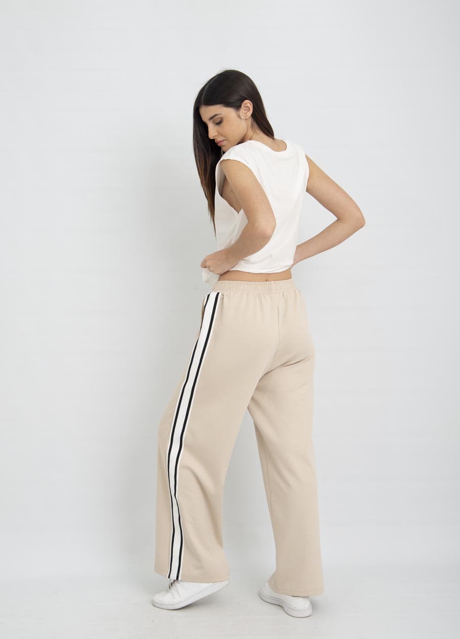 Pantalon deportivo con tira lateral