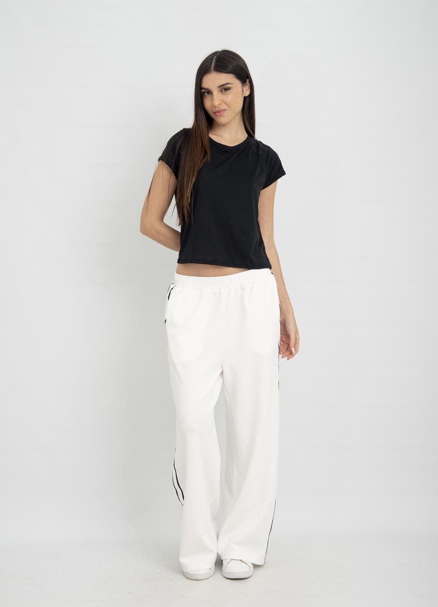 Pantalon deportivo con tira lateral