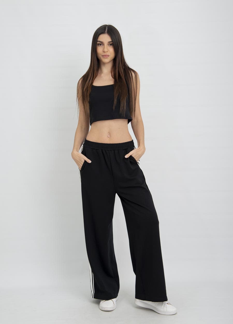 Pantalon deportivo con tira lateral